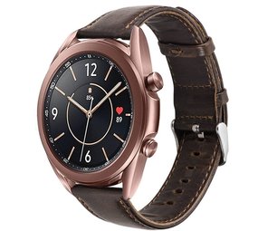 Strap-it Samsung Galaxy Watch 3 41mm Leather Strap (Dark Brown) Strap-it Samsung Galaxy Watch 3 41mm Leather Strap (Dark Brown)