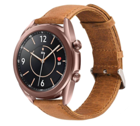 Strap-it Samsung Galaxy Watch 3 41mm Leather Strap (Brown) Strap-it Samsung Galaxy Watch 3 41mm Leather Strap (Brown)