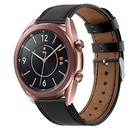 Strap-it Strap-it Samsung Galaxy Watch 3 41mm Modern Leather Strap (Black)