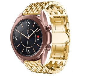 Strap-it Samsung Galaxy Watch 3 41mm Steel Strap Dragon (Gold) Strap-it Samsung Galaxy Watch 3 41mm Steel Strap Dragon (Gold)