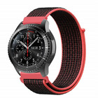 Strap-it Strap-it Samsung Galaxy Watch 46mm Nylon Strap (Black/Coral)