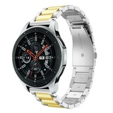 Strap-it Samsung Galaxy Watch 46mm Steel Strap (Silver/Gold) Strap-it Samsung Galaxy Watch 46mm Steel Strap (Silver/Gold)