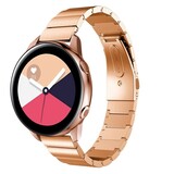 Strap-it Samsung Galaxy Watch Active Metal Strap (Rose Gold) Strap-it Samsung Galaxy Watch Active Metal Strap (Rose Gold)
