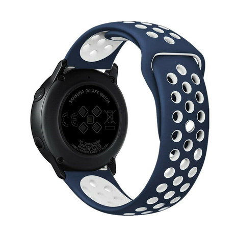 Strap-it Strap-it Samsung Galaxy Watch 42mm Sport Strap (Blue/White) Strap-it Strap-it Samsung Galaxy Watch 42mm Sport Strap (Blue/White)