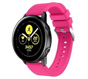 Strap-it Samsung Galaxy Watch Active Silicone Strap (Brght Pink)
