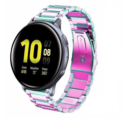 Strap-it Strap-it Samsung Galaxy Watch Active Steel Strap (Pearlescent) Strap-it Strap-it Samsung Galaxy Watch Active Steel Strap (Pearlescent)