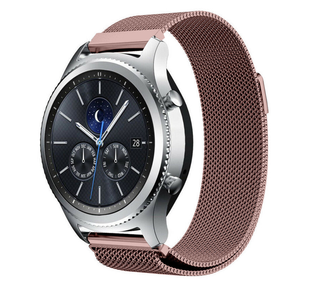 Strap-it Strap-it Samsung Gear S3 Milanese Strap (Pink) Strap-it Strap-it Samsung Gear S3 Milanese Strap (Pink)