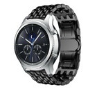 Strap-it Strap-it Samsung Gear S3 Steel Strap Dragon (Black)