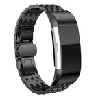 Strap-it Strap-it Fitbit Charge 3 Steel Strap Dragon (Black)