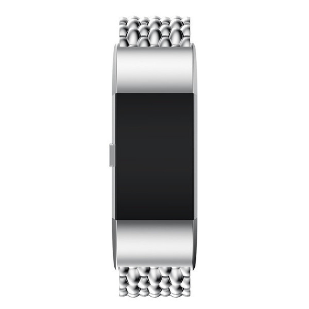 Strap-it Strap-it Fitbit Charge 3 Steel Strap Dragon (Silver) Strap-it Strap-it Fitbit Charge 3 Steel Strap Dragon (Silver)