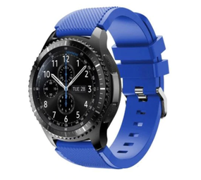 Strap-it Samsung Galaxy Watch 46mm Silicone Strap (Blue)
