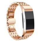 Strap-it Strap-it Fitbit Charge 4 Steel Strap Dragon (Rose Gold)