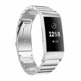 Strap-it Fitbit Charge 4 Metal Strap (Silver) Strap-it Fitbit Charge 4 Metal Strap (Silver)