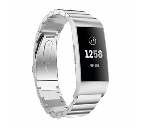 Strap-it Fitbit Charge 4 Metal Strap (Silver) Strap-it Fitbit Charge 4 Metal Strap (Silver)