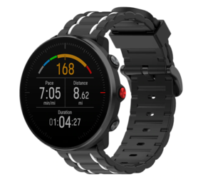 Strap-it Polar Unite Silicone Strap Tough (Black/White)