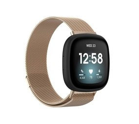 Strap-it Fitbit Sense Milanese Strap (Champagne) Strap-it Fitbit Sense Milanese Strap (Champagne)