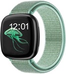Strap-it Strap-it Fitbit Versa 3 Nylon Strap (Mint Green)
