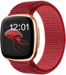 Strap-it Strap-it Fitbit Versa 3 Nylon Strap (Red)