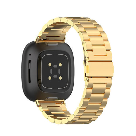 Strap-it Strap-it Fitbit Sense Steel Strap (Gold) Strap-it Strap-it Fitbit Sense Steel Strap (Gold)