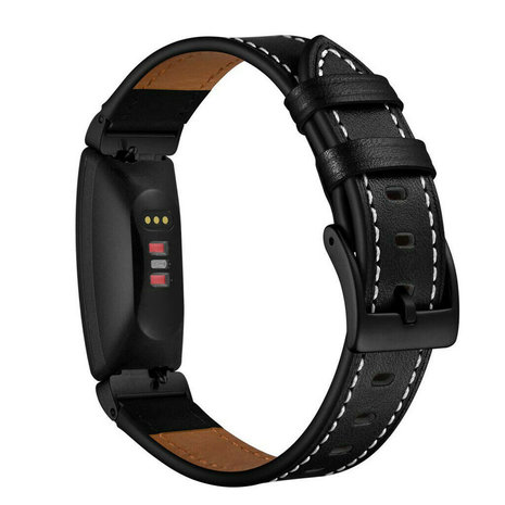 Strap-it Strap-it Fitbit Inspire Leather Strap (Black) Strap-it Strap-it Fitbit Inspire Leather Strap (Black)