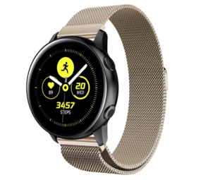 Strap-it Samsung Galaxy Watch Active Milanese Strap (Champagne) Strap-it Samsung Galaxy Watch Active Milanese Strap (Champagne)