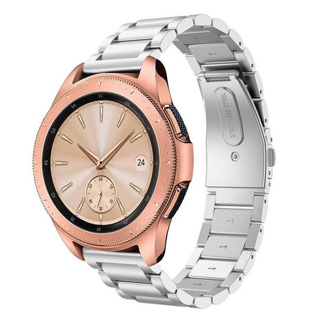 Strap-it Strap-it Samsung Galaxy Watch 42mm Steel Strap (Silver) Strap-it Strap-it Samsung Galaxy Watch 42mm Steel Strap (Silver)