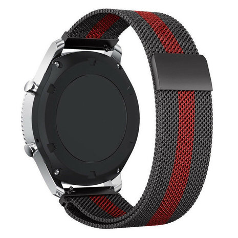 Strap-it Strap-it Samsung Galaxy Watch 3 41mm Milanese Strap (Black/Red) Strap-it Strap-it Samsung Galaxy Watch 3 41mm Milanese Strap (Black/Red)