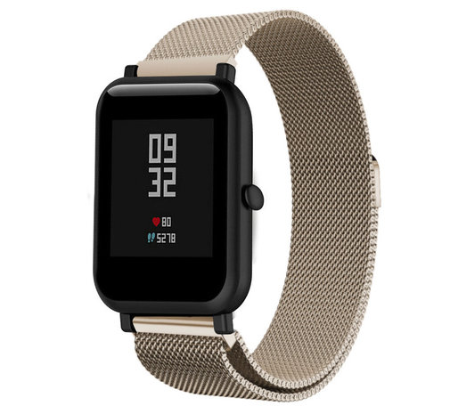 Strap-it Strap-it Xiaomi Amazfit Bip Milanese Strap (Champagne) Strap-it Strap-it Xiaomi Amazfit Bip Milanese Strap (Champagne)