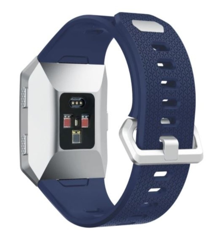 Strap-it Strap-it Fitbit Ionic Silicone Strap (Dark Blue)