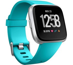 Strap-it Fitbit Versa/Versa 2 Silicone Strap (Turquoise)