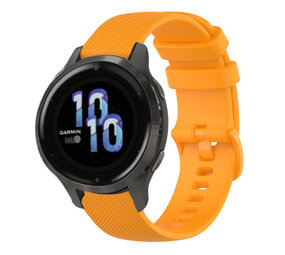 Strap-it Garmin Venu 2s Premium Silicone Strap (Orange)