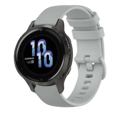 Strap-it Strap-it Garmin Venu 2s Premium Silicone Strap (Grey)