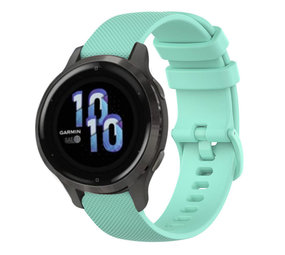 Strap-it Garmin Venu 2s Premium Silicone Strap (Aqua)