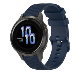 Strap-it Garmin Venu 2s Premium Silicone Strap (Dark Blue)