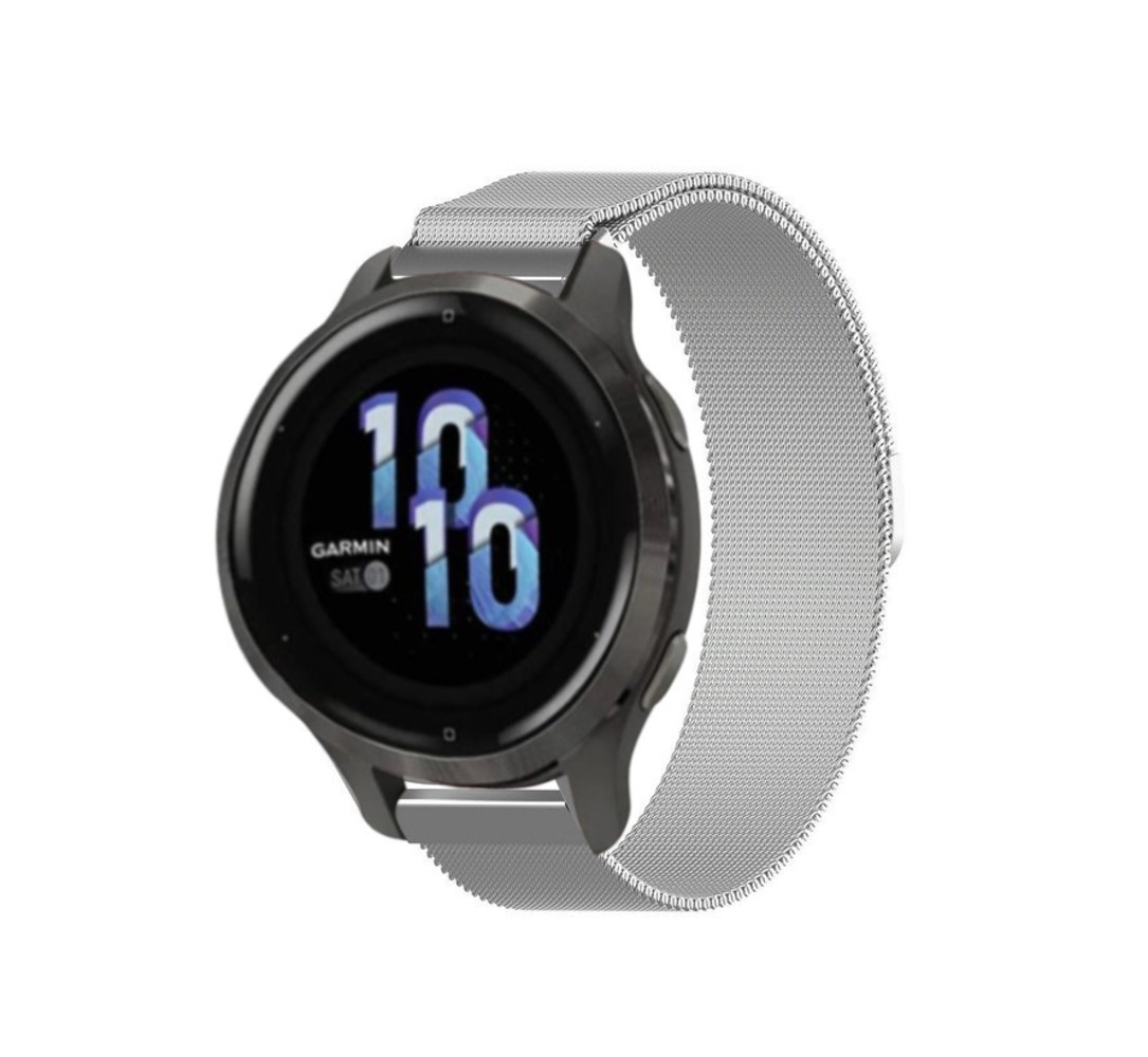 Garmin Venu 2s Milanese Strap Silver