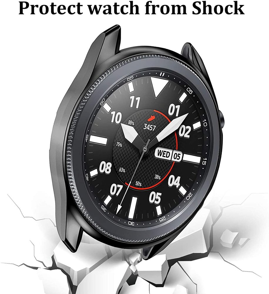 Strap-it Strap-it Samsung Galaxy Watch 3 45mm Case (Black) Strap-it Strap-it Samsung Galaxy Watch 3 45mm Case (Black)