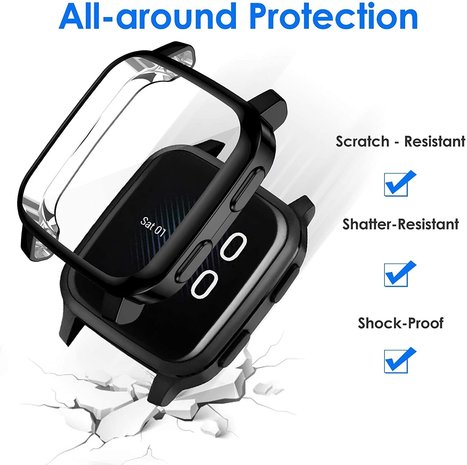 Strap-it Strap-it Garmin Venu SQ Case (Black) Strap-it Strap-it Garmin Venu SQ Case (Black)