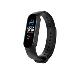 Strap-it Xiaomi Mi Band 6 Silicone Strap (Black)