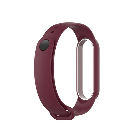 Strap-it Strap-it Xiaomi Mi Band 6 Silicone Strap (Dark Red)