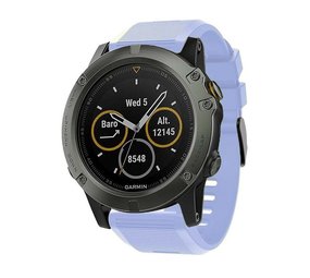 Strap-it Garmin Fenix 5x/6x Silicone Strap (Light Purple)