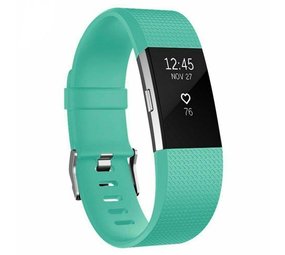 Strap-it Fitbit Charge 2 Silicone Strap (Aqua)