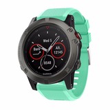 Strap-it Garmin Fenix 5x/6x Silicone Strap (Aqua)