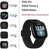 Strap-it Strap-it Fitbit Sense Resin Strap (Black/White) Strap-it Strap-it Fitbit Sense Resin Strap (Black/White)