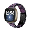 Strap-it Strap-it Fitbit Sense Resin Strap (Black/Purple) Strap-it Strap-it Fitbit Sense Resin Strap (Black/Purple)