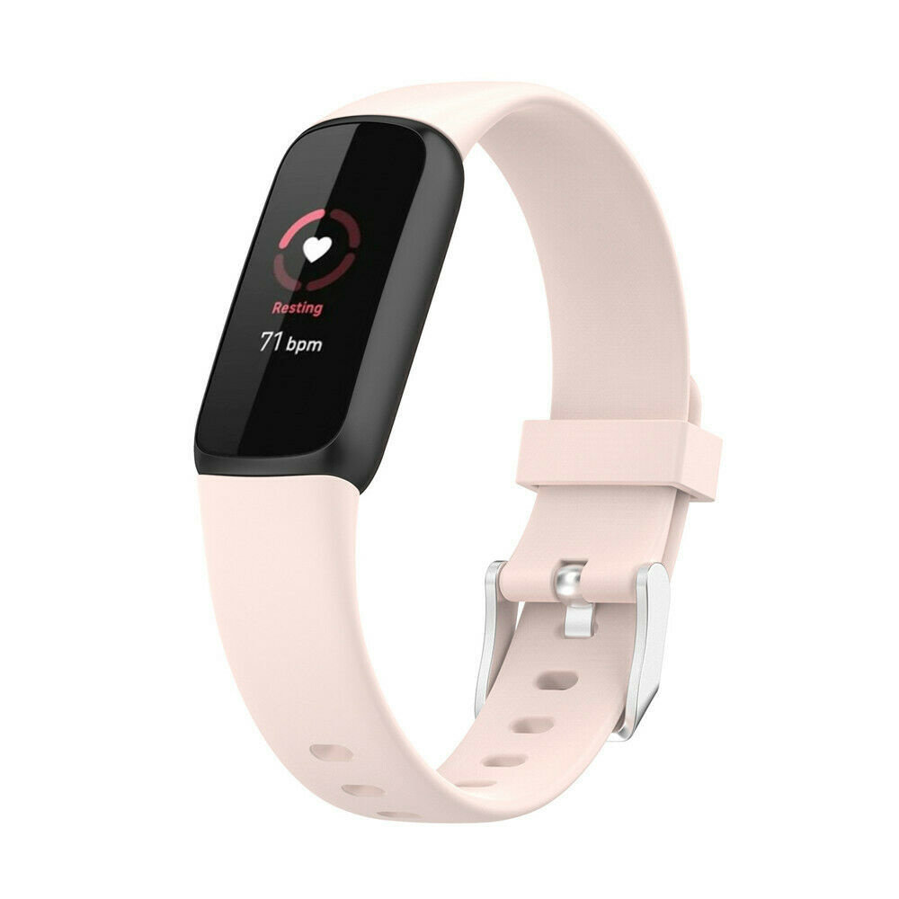 Strap-it Strap-it Fitbit Luxe Silicone Strap (Light Pink)