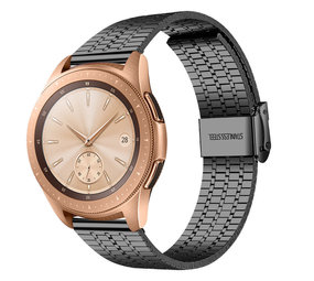 Strap-it Samsung Galaxy Watch 42mm Fine Steel Strap (Black) Strap-it Samsung Galaxy Watch 42mm Fine Steel Strap (Black)