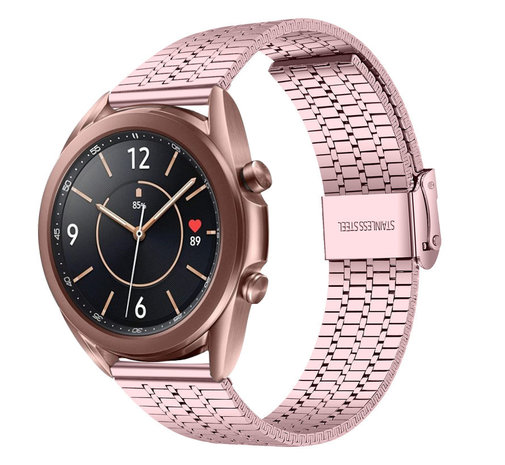 Strap-it Strap-it Samsung Galaxy Watch 3 41mm Fine Steel Strap (Pink) Strap-it Strap-it Samsung Galaxy Watch 3 41mm Fine Steel Strap (Pink)