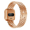 Strap-it Strap-it Fitbit Versa/Versa 2 Steel Strap Hexagons (Rose Gold) Strap-it Strap-it Fitbit Versa/Versa 2 Steel Strap Hexagons (Rose Gold)