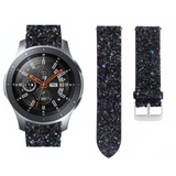 Strap-it Samsung Galaxy Watch 46mm Leather Glitter Strap (Black) Strap-it Samsung Galaxy Watch 46mm Leather Glitter Strap (Black)