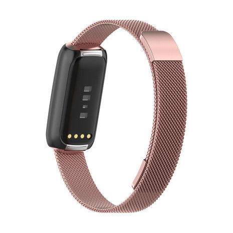 Strap-it Strap-it Fitbit Luxe Milanese Strap (Pink) Strap-it Strap-it Fitbit Luxe Milanese Strap (Pink)